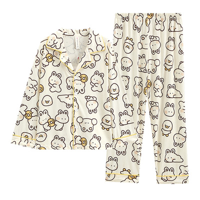 芬腾女童睡衣纯棉长袖卡通可爱