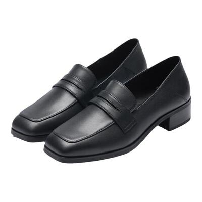 NAPPA头层牛皮乐福鞋全粒面复古