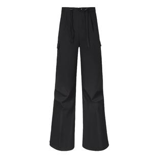 骆驼降落伞工装裤户外防水防风登山长裤高腰垂感阔腿运动伞兵裤