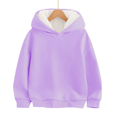 冬季男孩女孩羊羔绒卫衣上衣外套