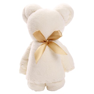 珊瑚绒毛巾礼盒单条装吸水小熊不掉毛洗脸擦头发回品礼结婚伴手礼