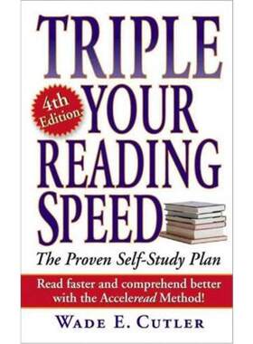 三倍 飞速提高你的阅读速度 英文原版工具书 Triple Your Reading Speed 三倍速英语阅读 可搭word power made easy单词的力量