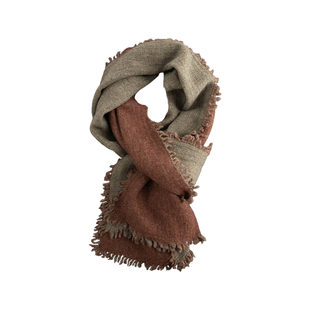 盈妹缱绻回忆丨温暖感100%山羊绒围巾毛边纯色情侣围脖送礼女冬季