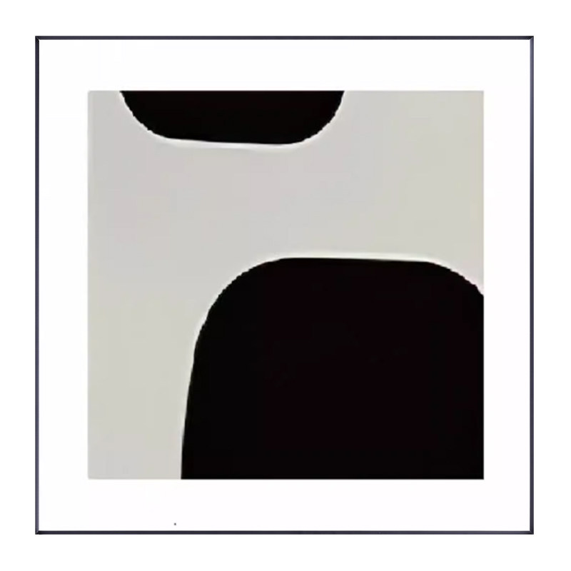 抽象几何黑白灰装饰画建筑工业风现代装饰画