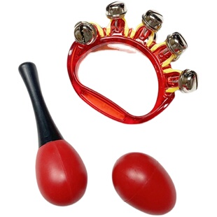 奥尔夫乐器半圆手铃婴幼儿手摇铃握铃幼儿园早教乐器教具彩铃串铃