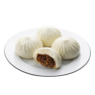 扬州冶春三丁包速冻早餐半成品加热即食鲜肉包梅干菜包香菇青菜包