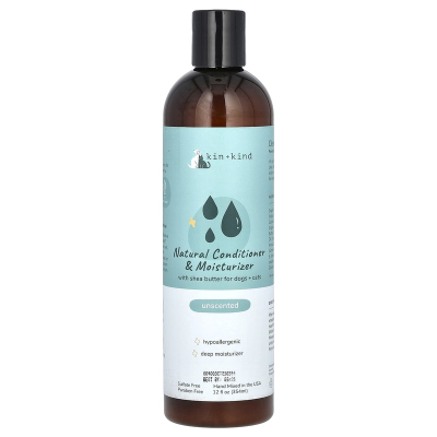 Kin+Kind天然护发素和补水剂含乳木果油猫狗专用无香型