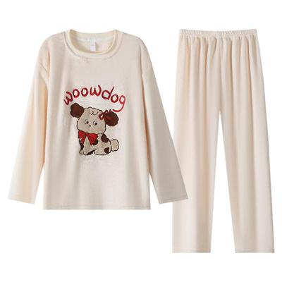 珊瑚绒睡衣女2025新款冬季可爱加