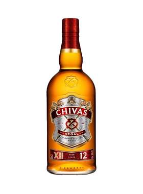 【自营】chivas芝华士12年调配苏格兰威士忌700ml进口洋酒可乐桶