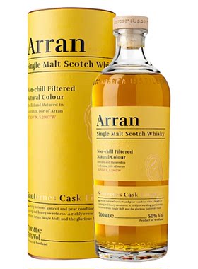 艾伦（Arran）苏玳桶700ml苏格兰单一麦芽威士忌海外进口洋酒正品