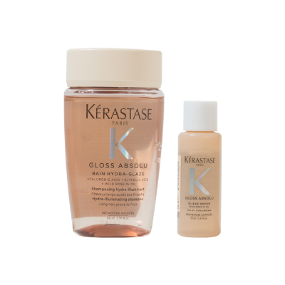 新品卡诗釉光玫瑰莹润洗发水80ml小粉珠护发精油15ml中小样试用装