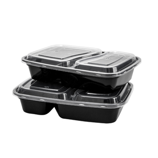 一次性餐盒美式高端微波炉加热塑料外卖打包盒食品级饭碗饭盒