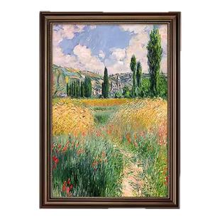 梵高世界名画装饰画高级感美式餐厅挂画客厅油画欧式莫奈风景壁画