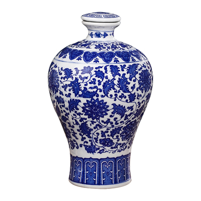 仿古青花陶瓷酒瓶景德镇制
