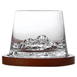 SkyBloom诗客微醺富士山日式观山威士忌酒杯高级家用高颜值玻璃杯