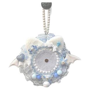 动漫游戏周边吧唧托58mm谷美徽章痛包填充物装饰diy材料包蓝色系