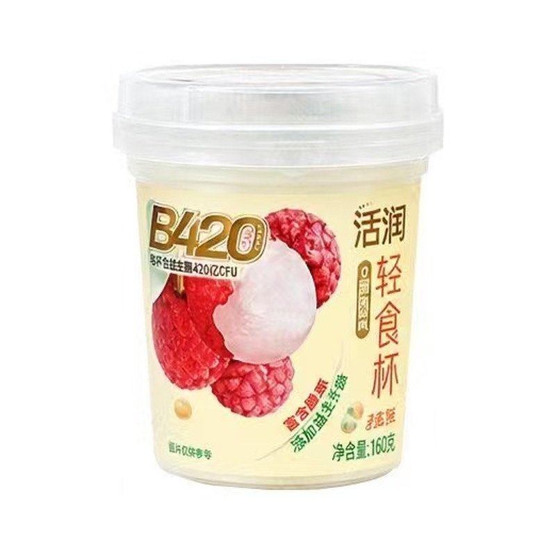 新希望活润轻食杯荔枝青稞爆爆珠风味发酵低温酸奶0添加蔗糖340g