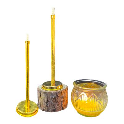 蜡烛上供点灯器酥油灯点灯棍供佛用品蜡烛群点灯芯点灯灯芯金属器