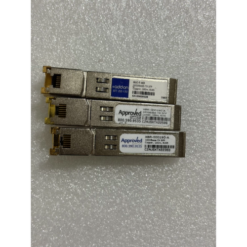 询价1000BASE-TX SFP模块，铜缆，支持100米。成色