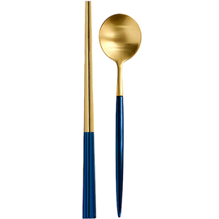 环保勺子筷子套装便携餐具 携带成人304不锈钢方便旅行筷勺盒外带