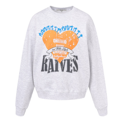 Raive韩系宽松撞色卫衣