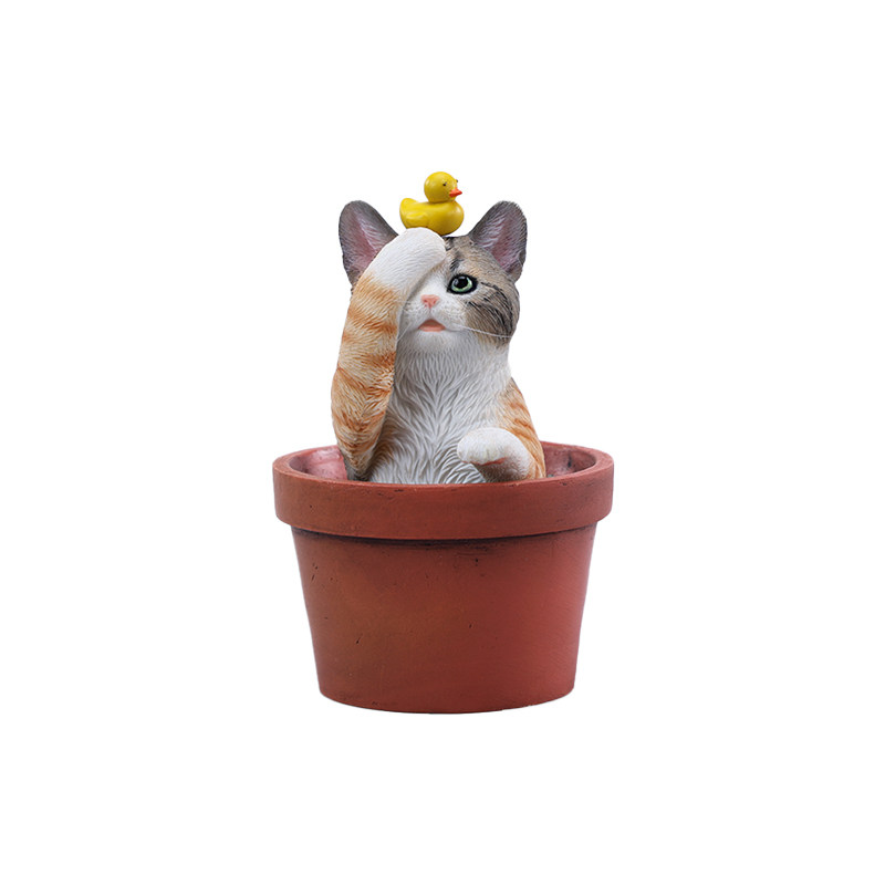 【JXK官方店】花盆猫手办潮玩