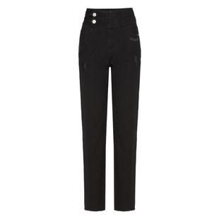 HPLY荷比俪季新款女复古显瘦做旧感牛仔裤HYD12420021-1