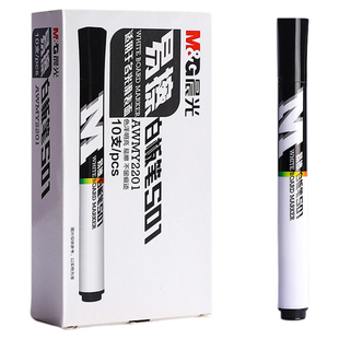 晨光S01白板笔可擦易擦黑蓝红AWMY2201大容量记号水性可擦黑板笔