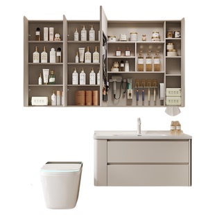 定制不锈钢多功能智能镜柜单独浴室收纳卫生间洗浴化妆洗漱镜子柜