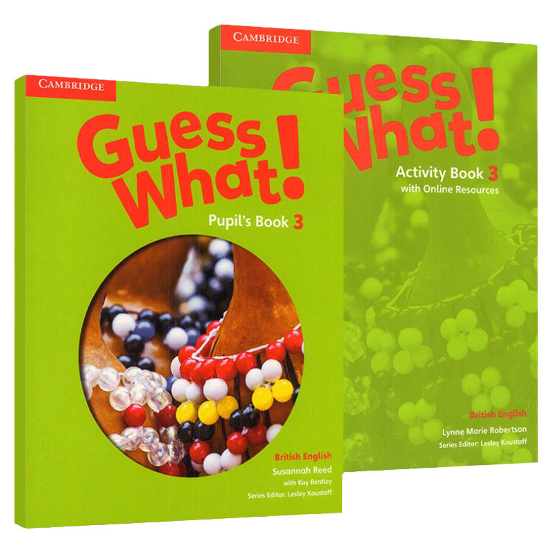剑桥少儿英语教材3级别 Guess What Level 3 Pupil's Book 英文原版 学生套装小学三年级主课本练习册 全英文版进口原版英语书籍
