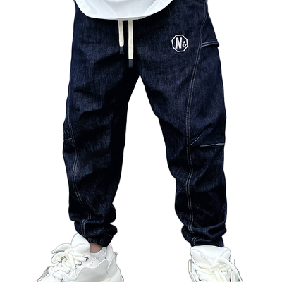 ZPK时尚潮款牛仔裤男宽松束脚