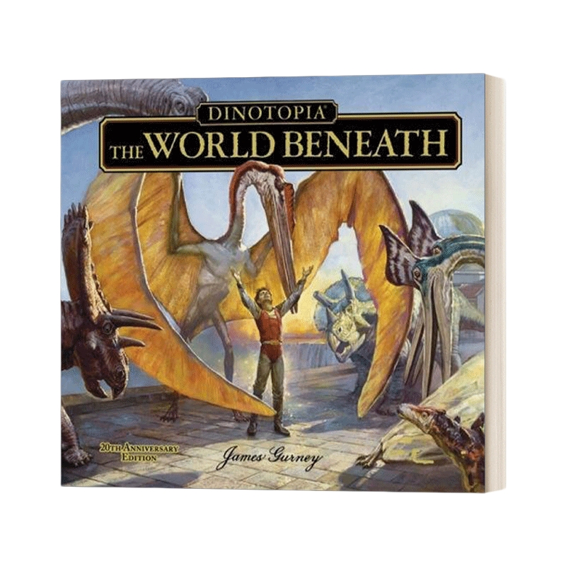 现货 英文原版 恐龙梦幻国 恐龙帝国地下世界 20周年精装插图版 Calla Editions Dinotopia The World Beneath 科幻小说