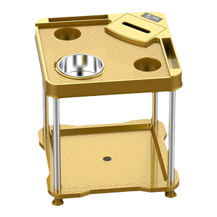 特价茶几麻将桌旁边小茶几茶水架配件加厚棋牌室茶楼烟灰缸茶水台