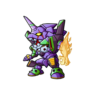 EVA初号机卡通动漫车贴墙贴行李箱卧室背景墙汽车三角窗防水贴纸