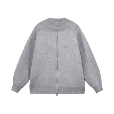 MANYSTON美式高街高领针织开衫男