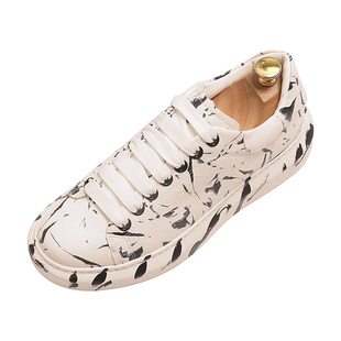 内增高男鞋厚底松糕鞋秋季新款透气网红鞋子男潮鞋韩版百搭休闲鞋