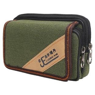 腰包手机包手机套男士工地干活老年人穿皮带帆布老年机放腰带老人