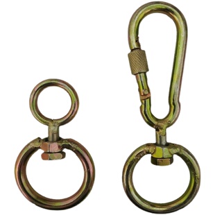 8字 对称转环圈牛鼻环双向转环活动环栓牛防打结转扣加固转环对称