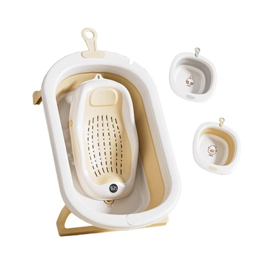 巧乐熊婴儿洗澡盆宝宝浴盆浴桶