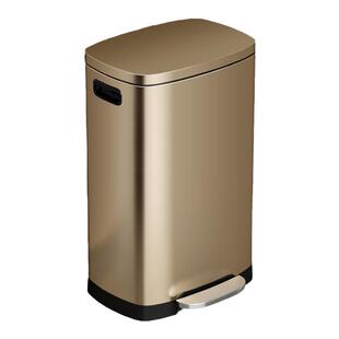 JF不锈钢垃圾桶厨房家用脚踏式带盖超大号容量商用办公酒店3/50升