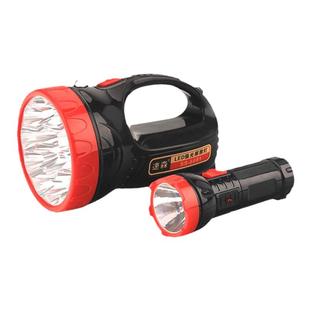 霸量LED充电式强光手电筒户外照明家用远射超亮探照灯充电强亮度