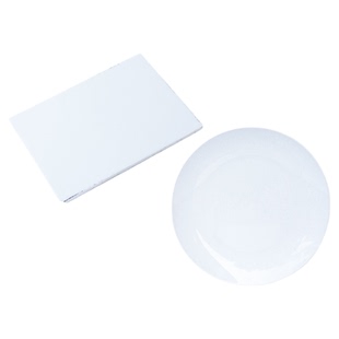 景德镇陶瓷白胎盘瓷板 釉上彩瓷盘 绘画盘子高温陶瓷 加工定做