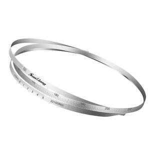 日本三量不锈钢柔性外径π尺派尺兀尺圆周尺O型圈游标直径测量尺