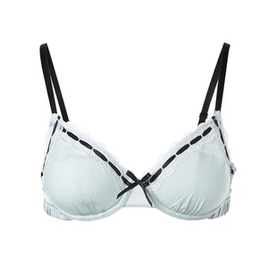 Socialloner纯欲蕾丝内衣女夏薄款性感纯欲软钢圈透气小胸文胸罩