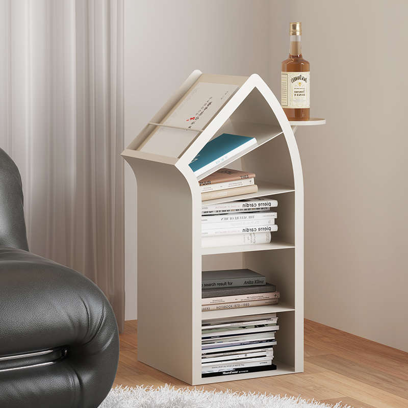 书架落地置物架家用现代窄柜客厅杂志收纳展示架靠墙小书柜储物柜