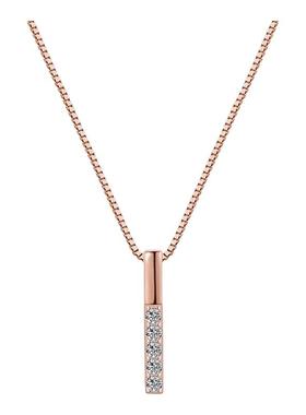 长条几何一字项链女简约