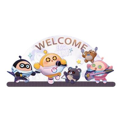 儿童房蛋仔派对床头装饰画带灯卡通卧室房间挂画男女孩客厅沙发壁