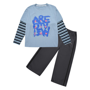 胖男童卫衣套装秋装2026新款儿童加肥加大宽松运动休闲长裤两件套