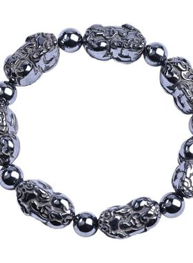 晶尧男女太赫兹貔貅手串瞬间融冰