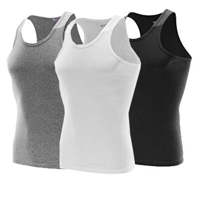 男士本命年大红背心修身运动汗衫